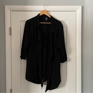 Casual Stretchy blazer, plus size and long, with pockets, XL